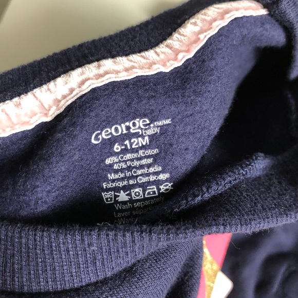 6-12M Girls: LOVE Sweater Dress - Picture 4 of 4